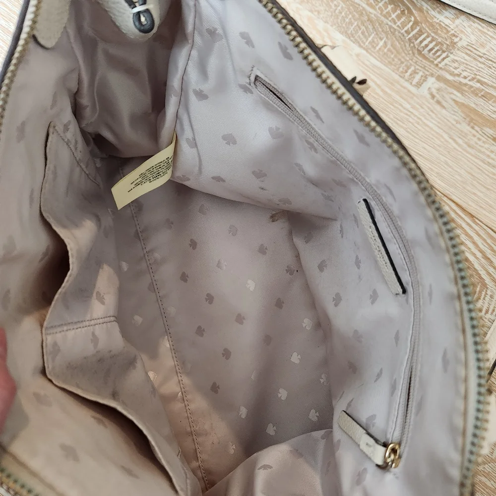 Kate Spade cream leather satchel - Picture 3 of 8